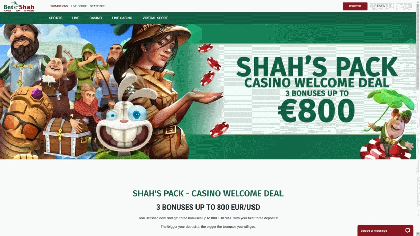 online casino betshah review