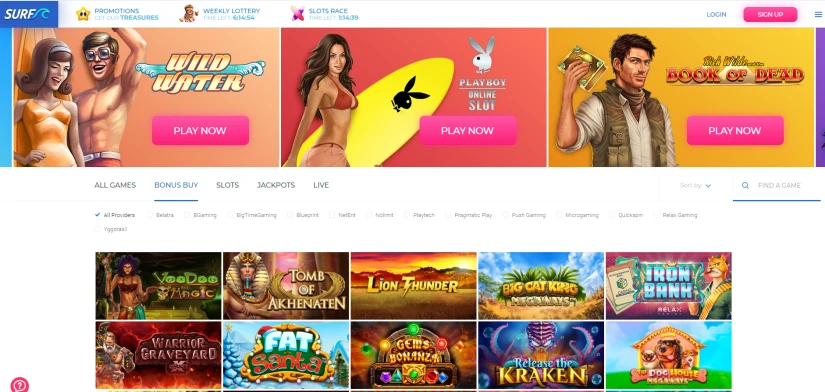 Surf Casino No Deposit Bonus