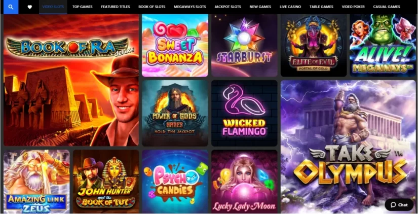 Games in Slotimo