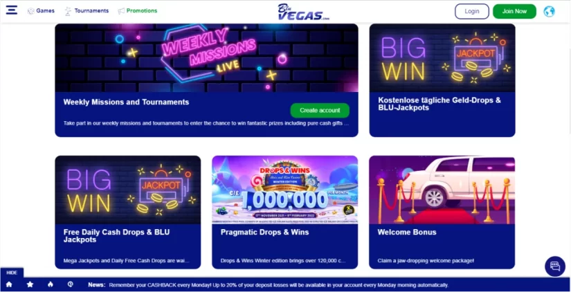 bluvegas Bonuses